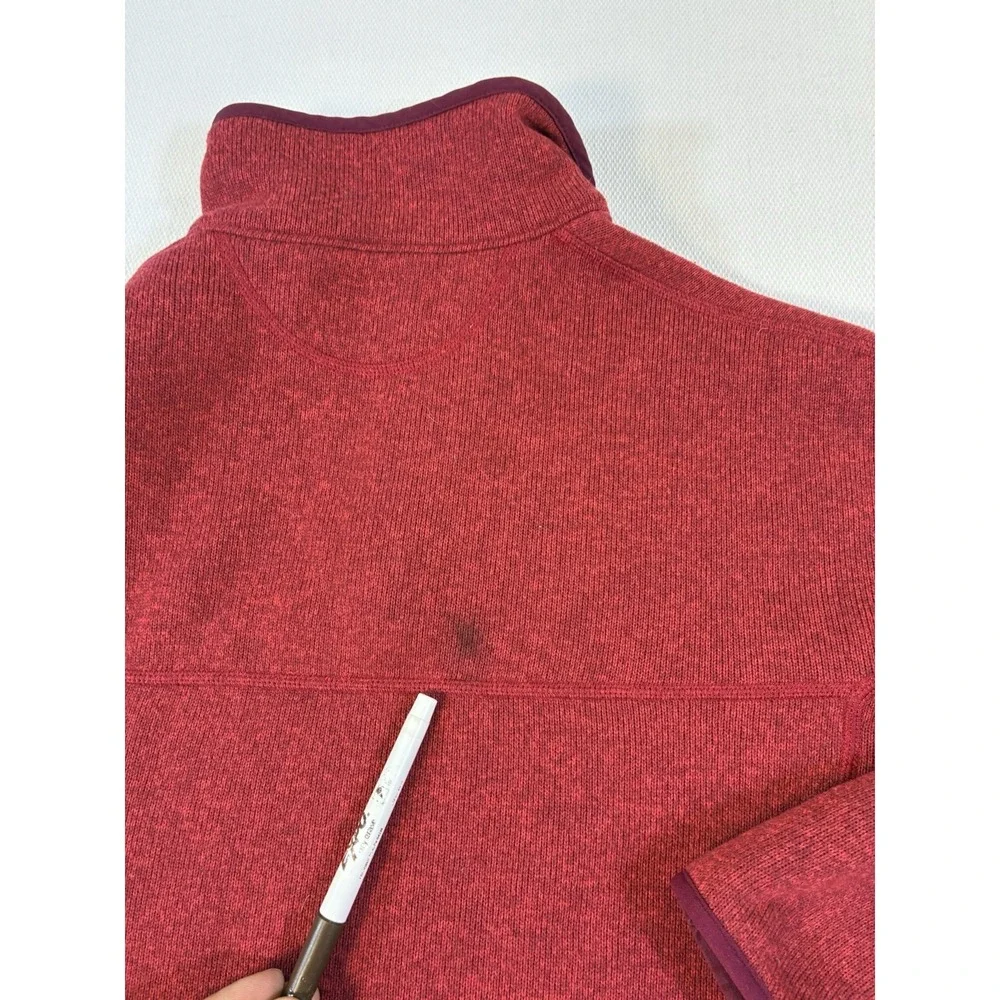 Patagonia Women's Better Sweater Marsupial‎ Snap-T Fleece Pullover Red Medium